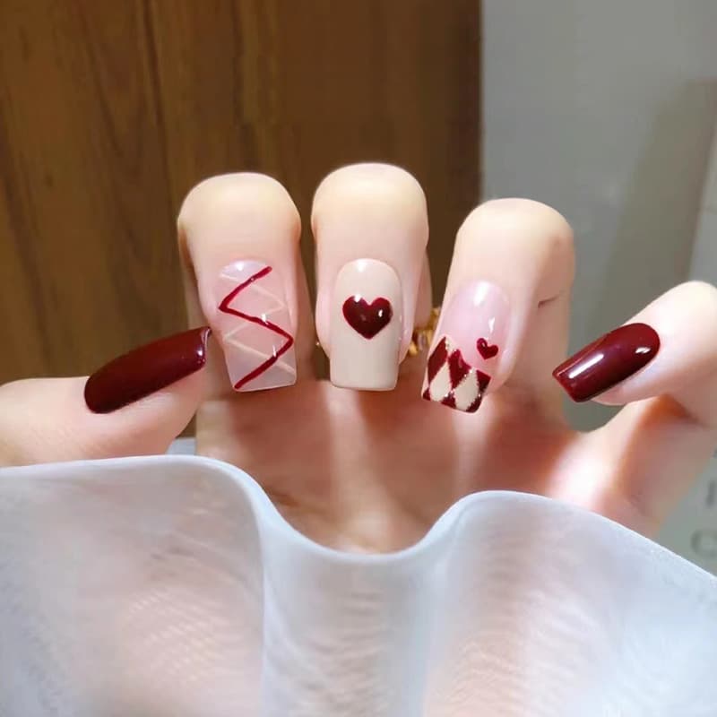 French Diamond Press-On Nails by Winails