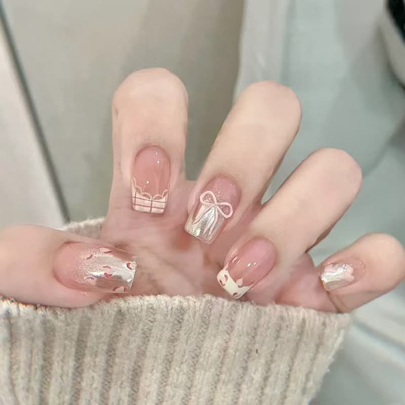Ribbon Plaid Classic Press-On Nails by Winails