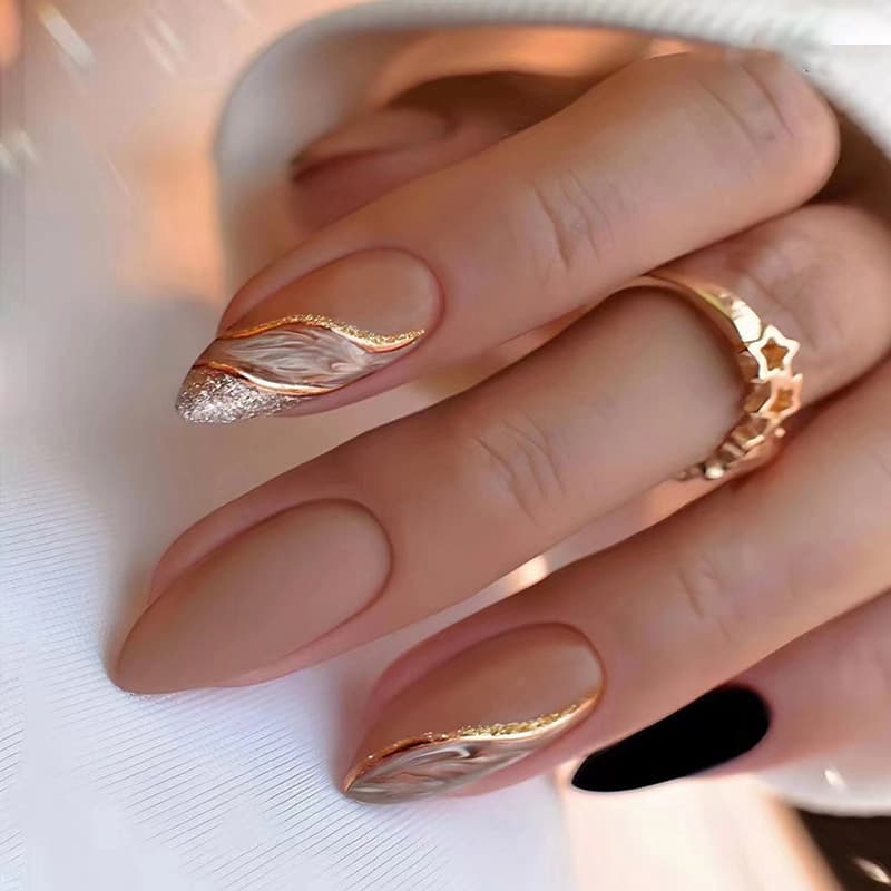 Brown Lake Classic Press-On Nails by Winails