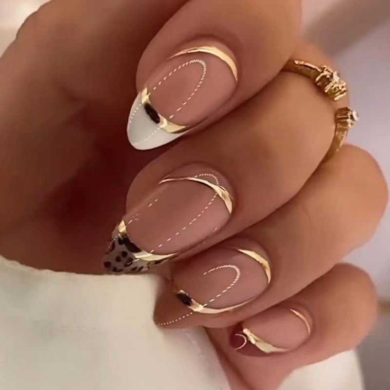Bow Leopard Classic Press-On Nails by Winails