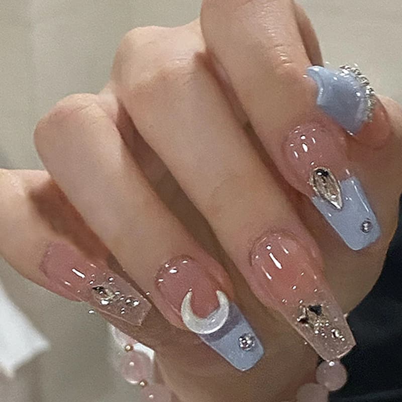 Sea Salt Blue Classic Press-On Nails by Winails